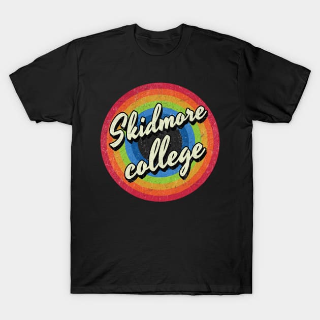 Vintage Style circle - Skidmore college T-Shirt by henryshifter